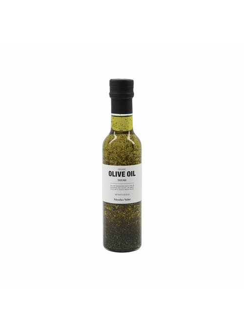 Organic olive oil with thyme