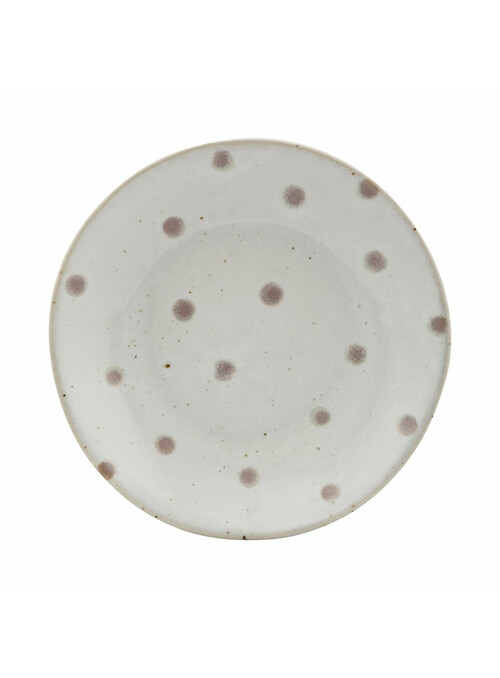 Assiette, Dots, Beige