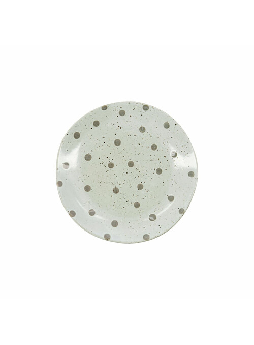 Assiette, Dots, Beige