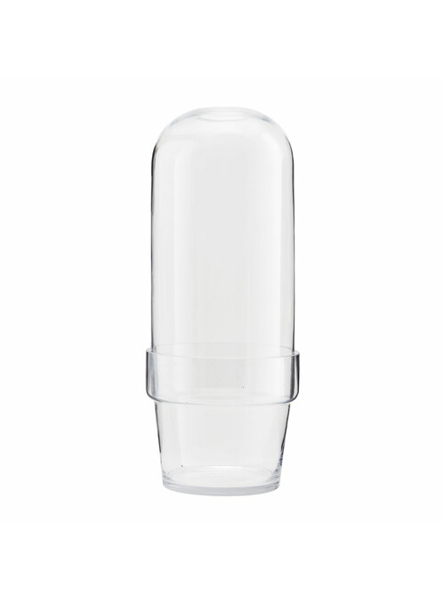 Cloche de verre avec...
