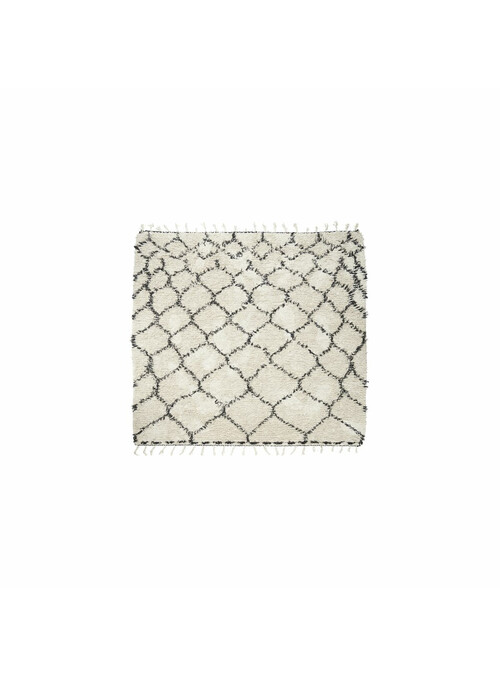 Tapis, Zena, Blanc noir