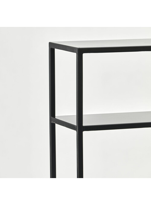 Table console, Fari, Noir