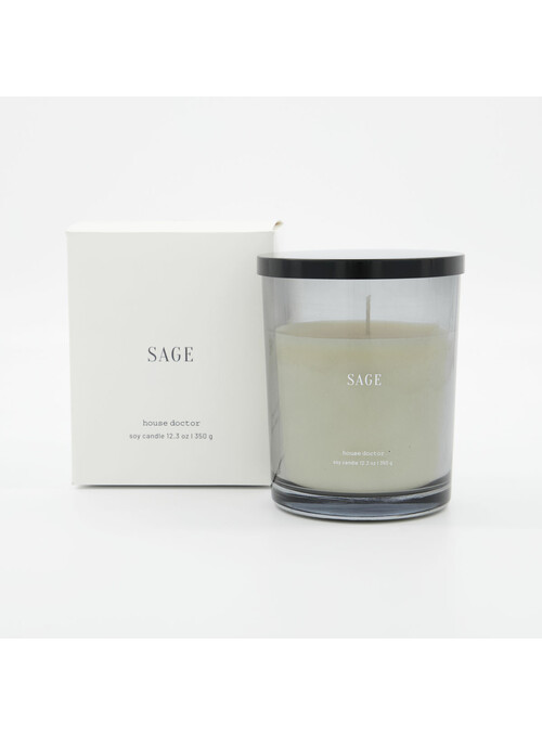 Bougie parfumée, Sage, Bleu