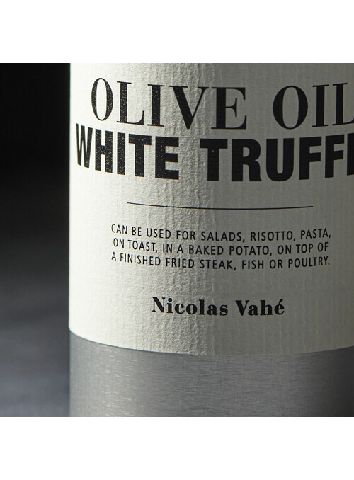 Virgin olive oil with white...