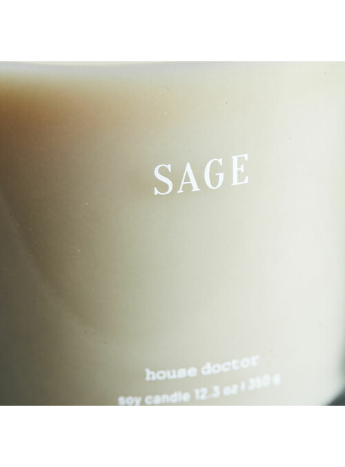 Bougie parfumée, Sage, Bleu