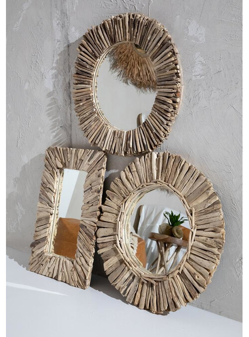 Le Miroir Halo Driftwood -...