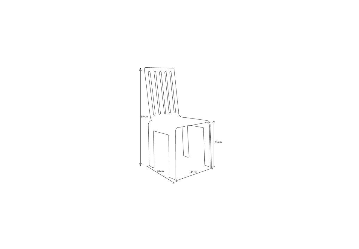 chaise barreaux 