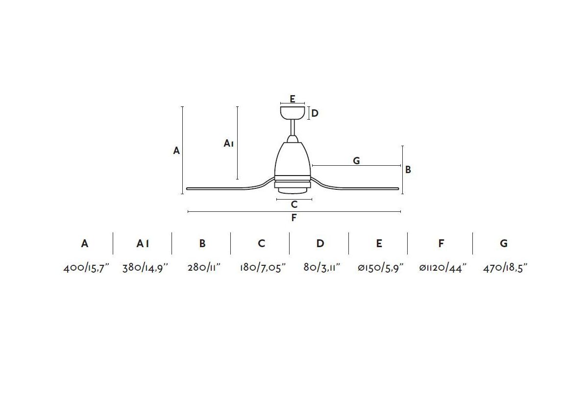 VENTILATEUR DE PLAFOND FOGO