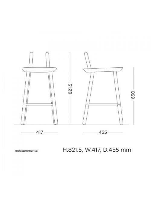 TABOURET DE BAR NAIVE