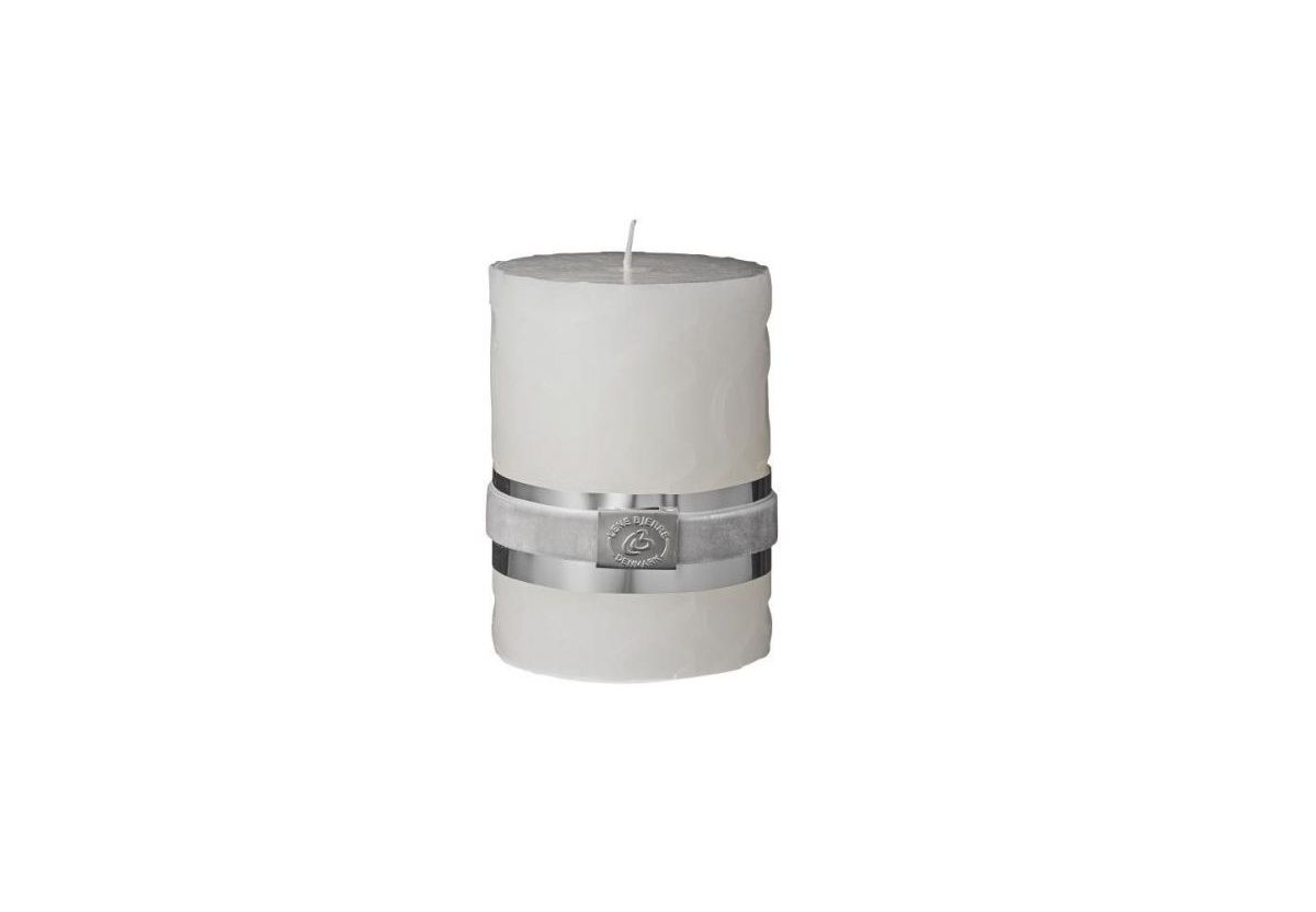 DECORATION BOUGIE CYLINDRIQUE BLANC