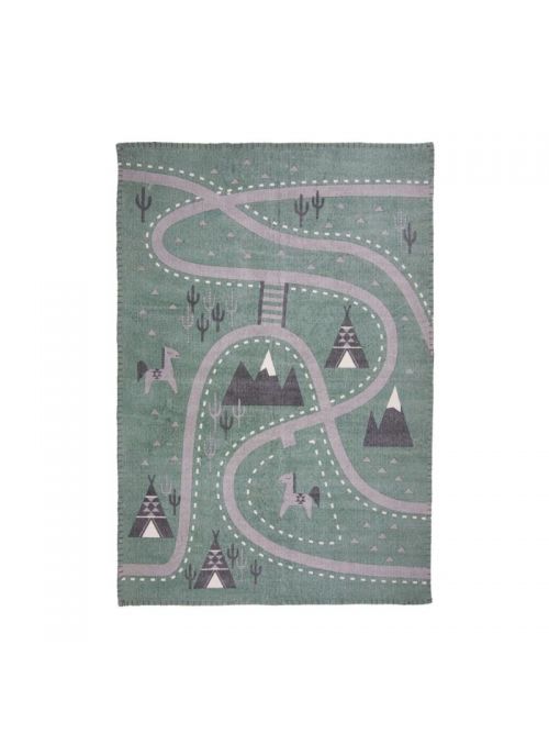 TAPIS LITTLE WESTERN VERT