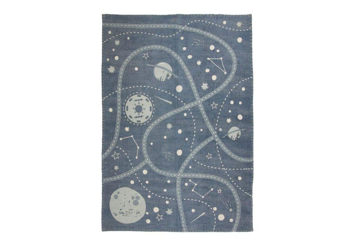 TAPIS LITTLE GALAXY BLEU