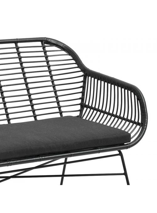 BANC DE JARDIN AVEC COUSSIN