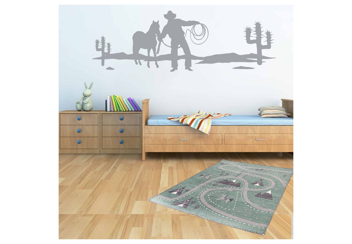 TAPIS LITTLE WESTERN VERT