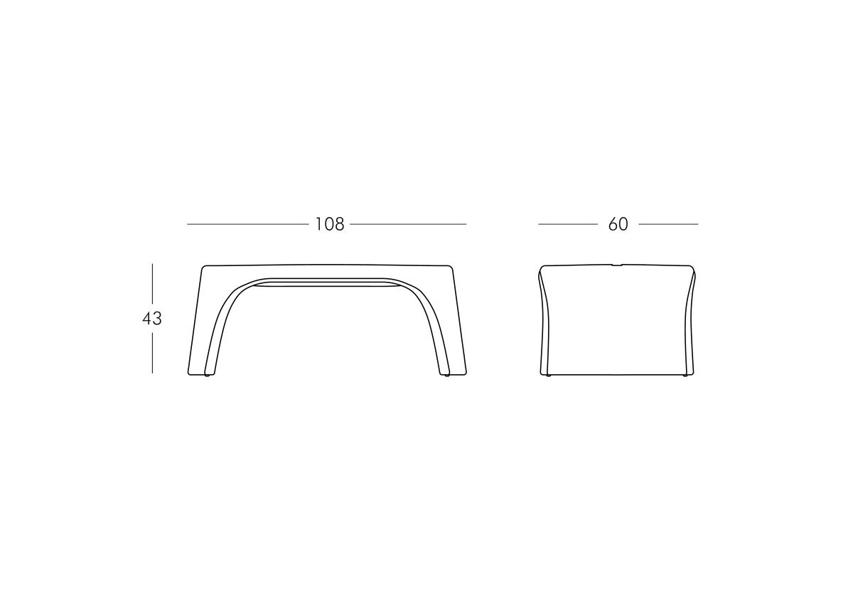 BANC EMPILABLE AMELIE PANCHETTA