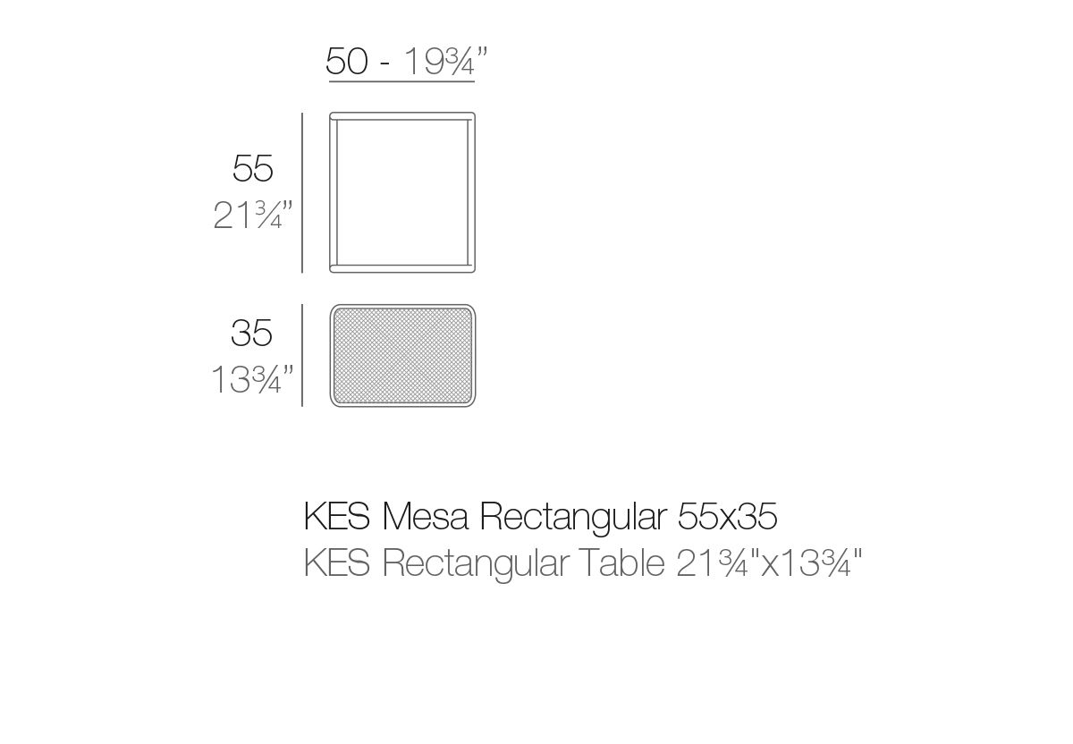 TABLE KES RECTANGULAIRE
