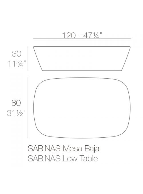 TABLE BASSE SABINAS