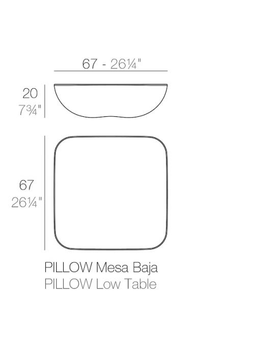 TABLE BASSE PILLOW