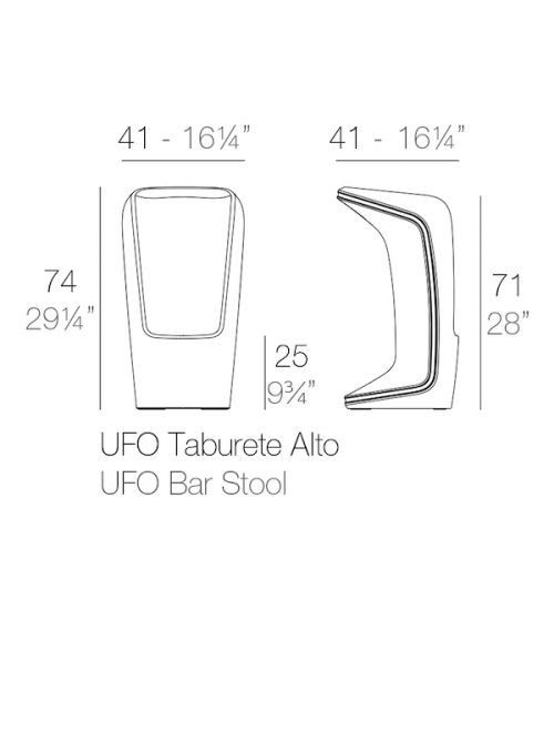 TABOURET DE BAR UFO