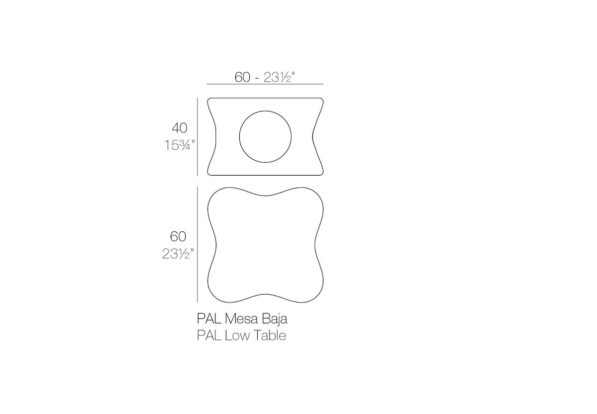 TABLE BASSE LUMINEUSE PAL