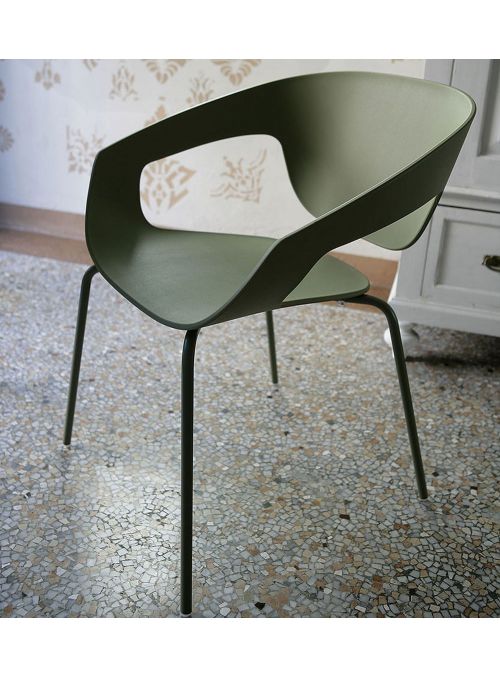 CHAISE EMPILABLE VAD VERTE