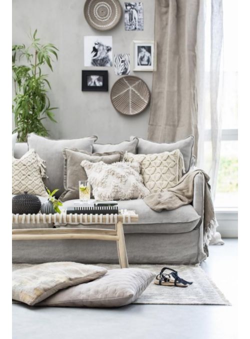 PLATEAU DECORATIF AFRIA TAUPE