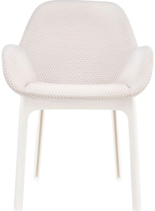 CHAISE CLAP BLANC ET BEIGE