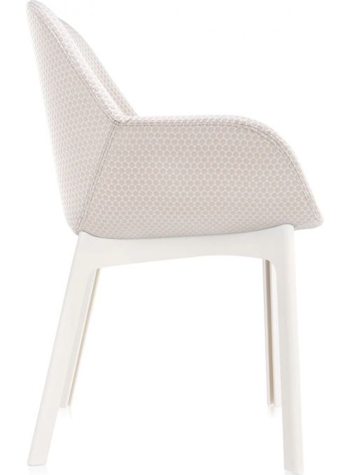 CHAISE CLAP BLANC ET BEIGE