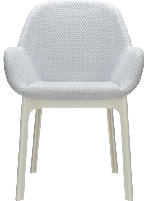 CHAISE CLAP BLANC ET GRIS