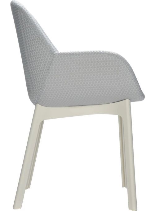 CHAISE CLAP BLANC ET GRIS