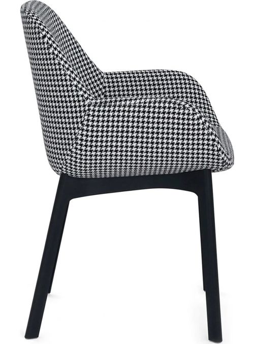 CHAISE CLAP PIED-DE-POULE NOIR