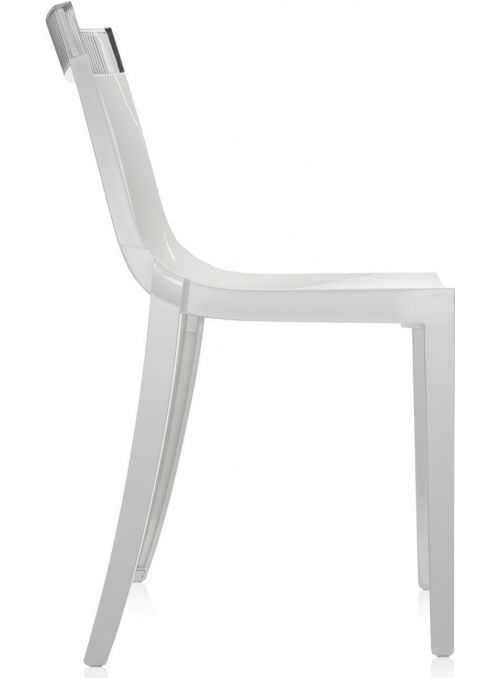 CHAISE HI-CUT BLANC & CRISTAL