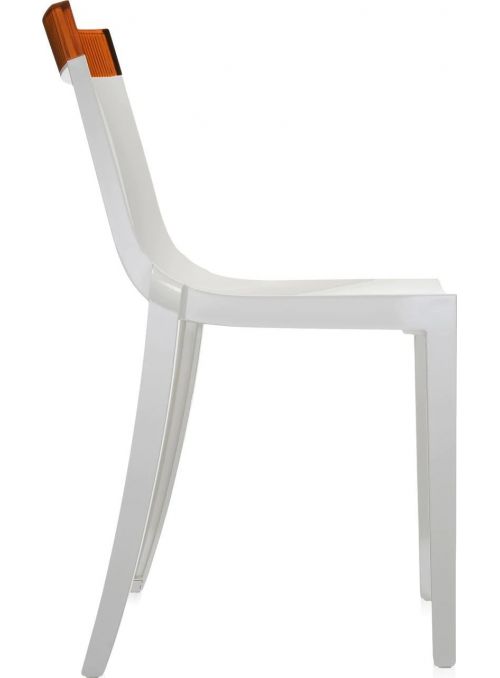 CHAISE HI-CUT BLANC & ORANGE