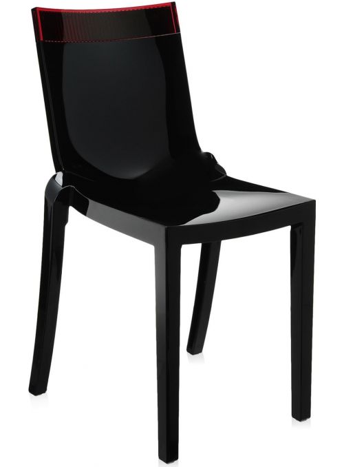 CHAISE HI-CUT NOIR & ROUGE