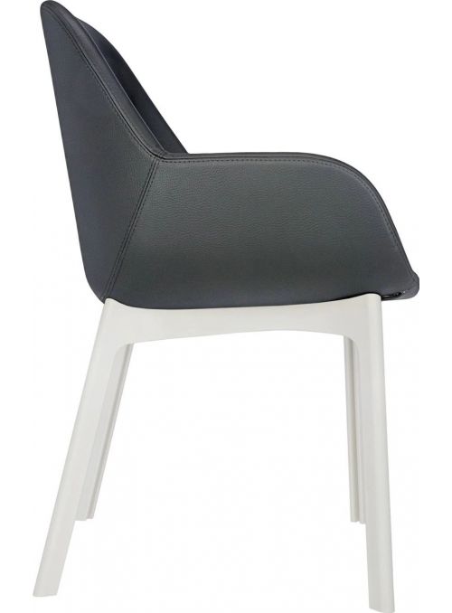 FAUTEUIL CLAP ECOPELLE GRIS...