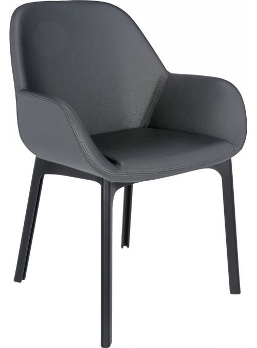 FAUTEUIL CLAP ECOPELLE GRIS...