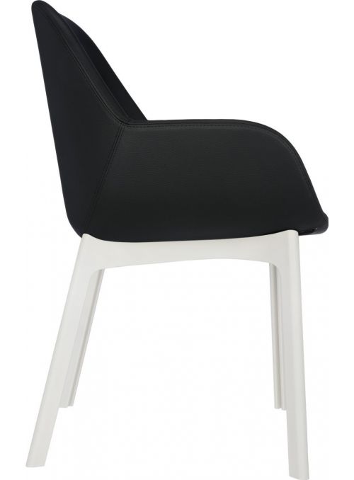 FAUTEUIL CLAP ECOPELLE NOIR...