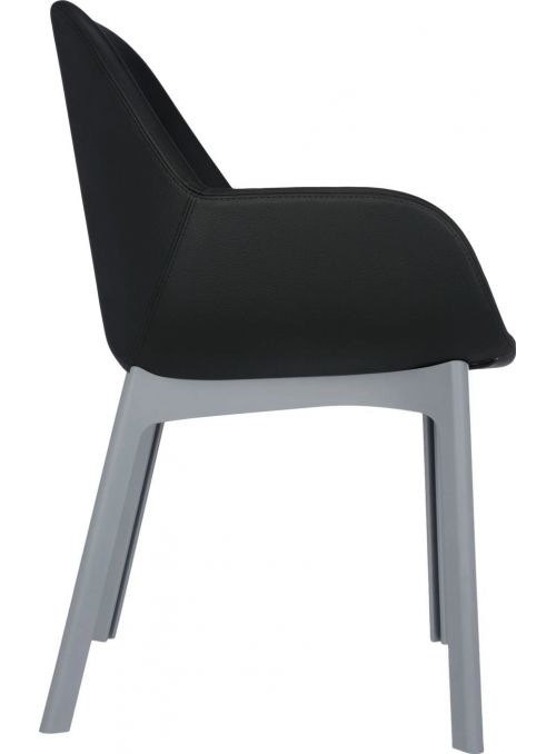 FAUTEUIL CLAP ECOPELLE NOIR...