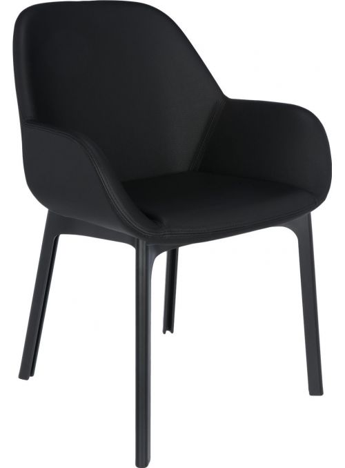 FAUTEUIL CLAP ECOPELLE NOIR...