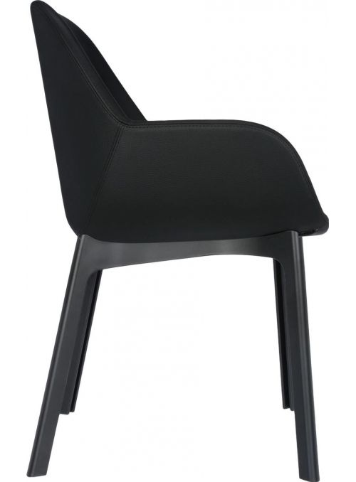 FAUTEUIL CLAP ECOPELLE NOIR...