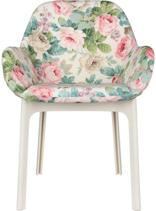 FAUTEUIL CLAP FLOWERS BLANC...