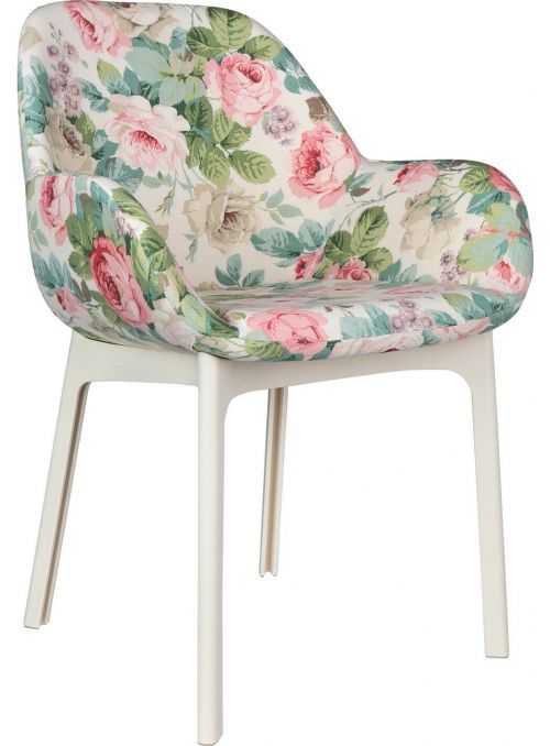 FAUTEUIL CLAP FLOWERS BLANC...