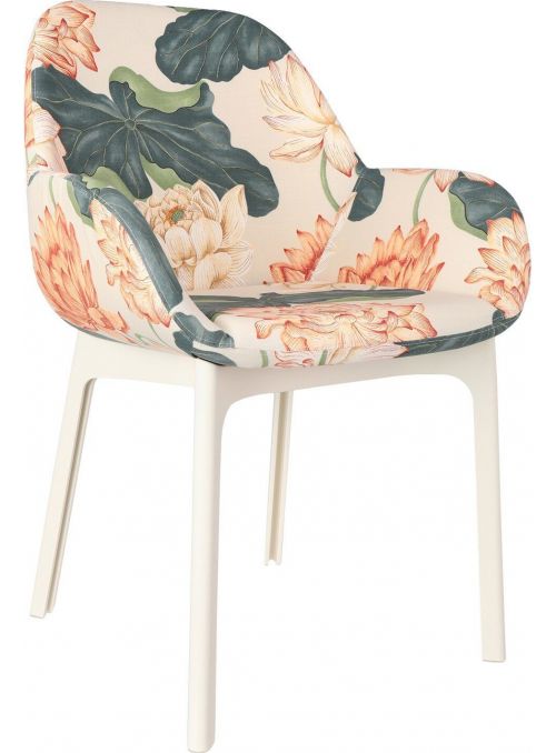 FAUTEUIL CLAP FLOWERS BLANC...