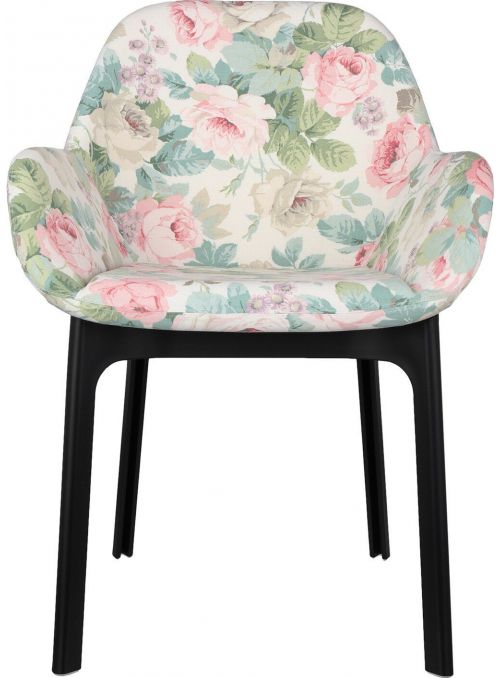 FAUTEUIL CLAP FLOWERS NOIR...