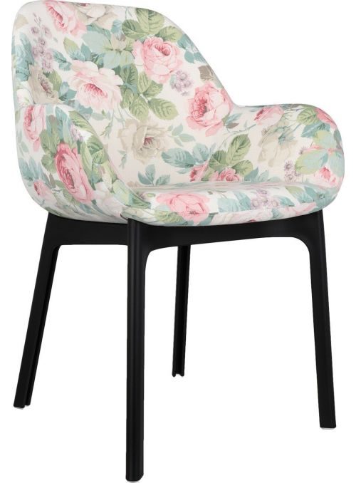 FAUTEUIL CLAP FLOWERS NOIR...