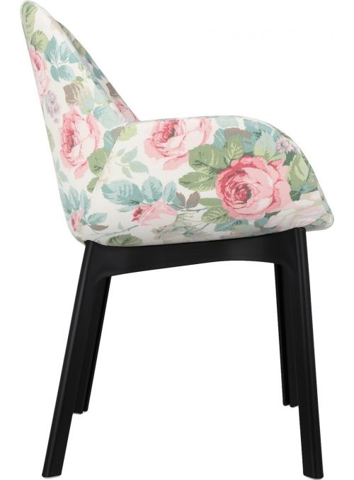 FAUTEUIL CLAP FLOWERS NOIR...