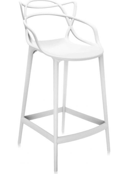 TABOURET MASTERS 65CM BLANC