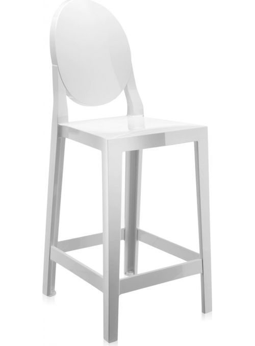 TABOURET ONE MORE 65CM BLANC