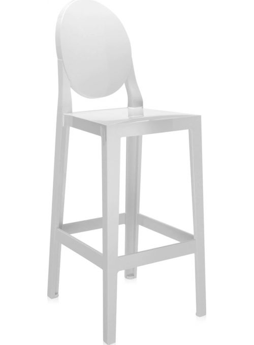 TABOURET ONE MORE 75CM BLANC