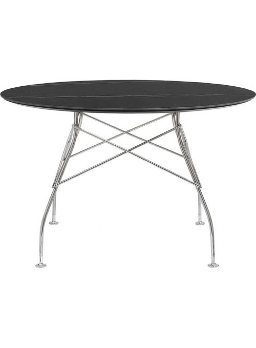 TABLE GLOSSY MARBLE NOIR